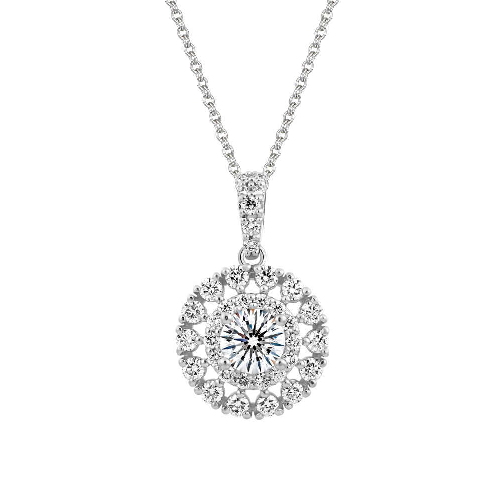 Mặt đính đá CZ vàng 14K Bayard N 3C