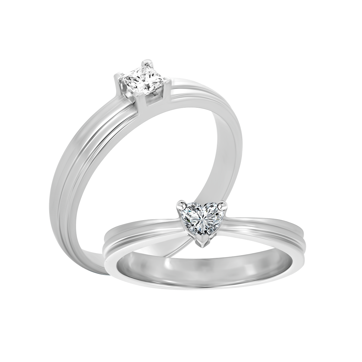 Nhẫn cưới nữ kim cương viên vàng 14K Likable HR1C F