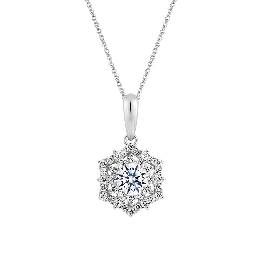 Ổ mặt kim cương tấm vàng 14K Elvira 5C
