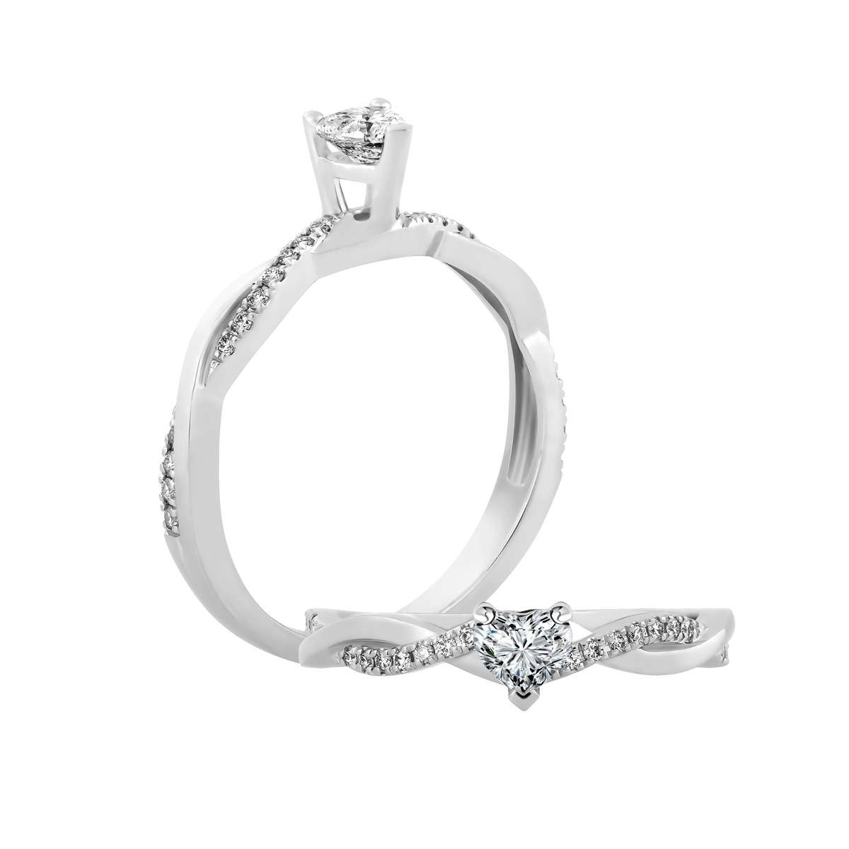 Nhẫn nữ kim cương viên vàng 14K Zemora HR 2C
