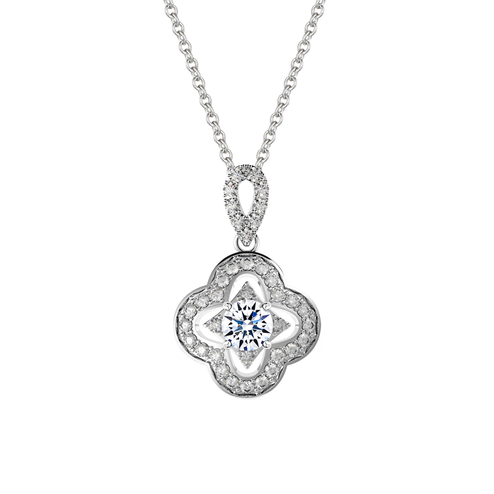 Mặt đính đá CZ vàng 10K Delighting 5C