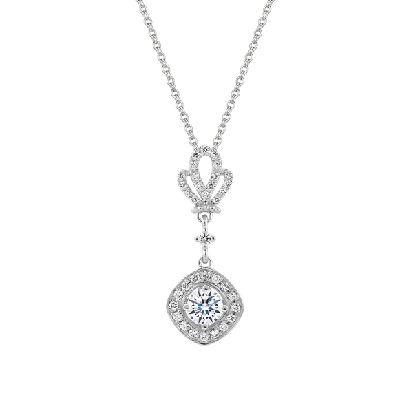 Mặt kim cương 8 Hearts & Arrows vàng 14K Queen N H&A 2C