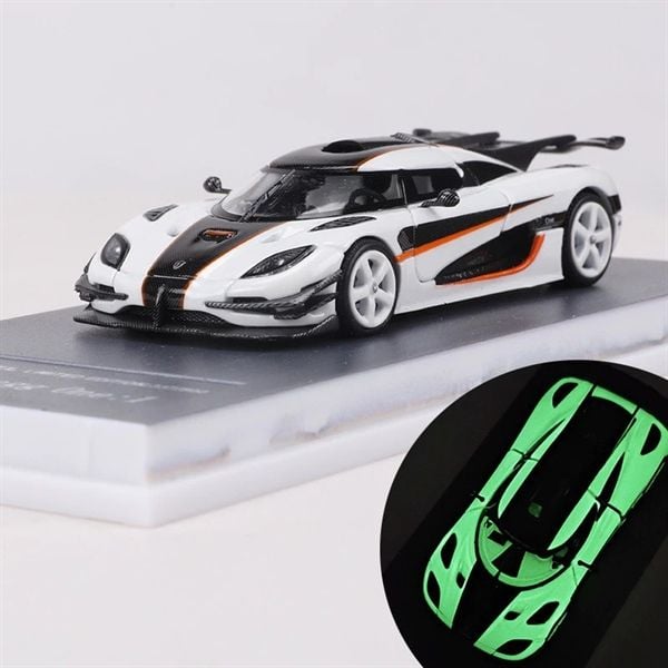 Mô hình xe Koenigsegg One:1 Open Tail mở được nắp máy sau tỉ lệ 1:64 MJ model LMLF-one1