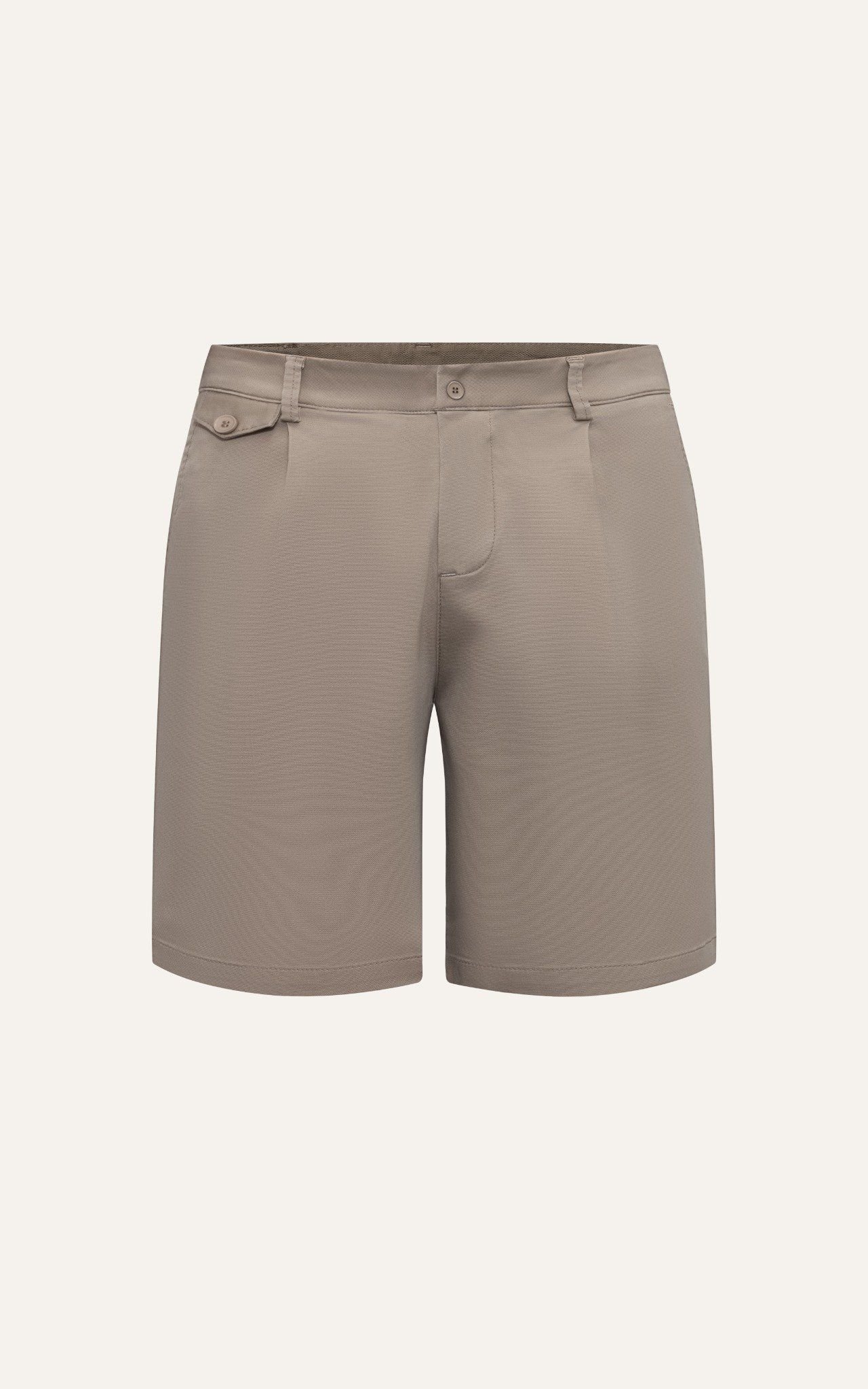 AG512 STUDIO SLIMFIT NEW PLEATED CHINO SHORT - BEIGE