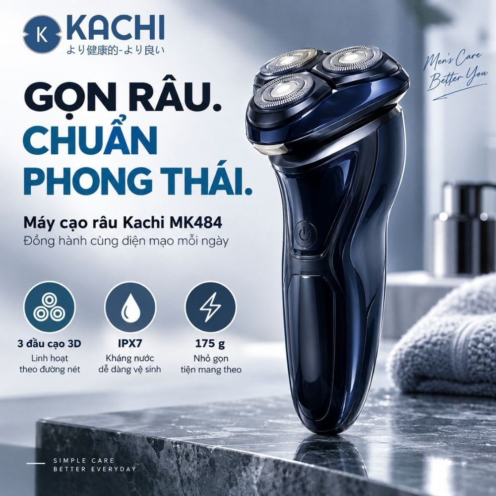 Máy cạo râu Kachi MK484 – hình ảnh chi tiết 9