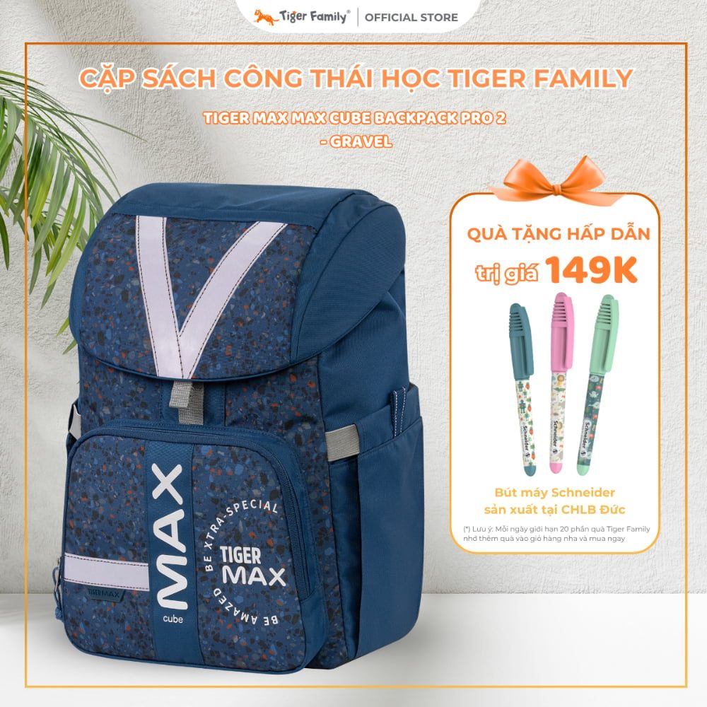 Balo Công Thái Học Tiger Max Max Cube Backpack Pro 2 - Gravel-TMMC-019A