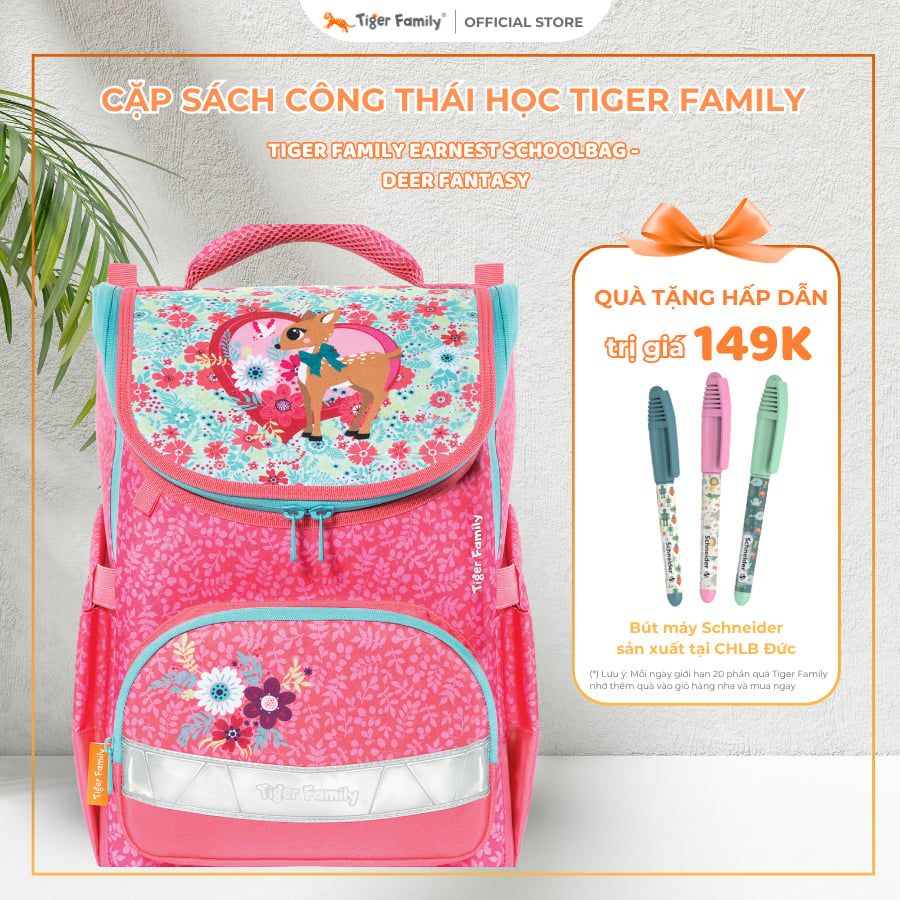 Cặp Sách Công Thái Học Tiger Family Học Sinh Earnest Schoolbag - Deer Fantasy - TGET-009A