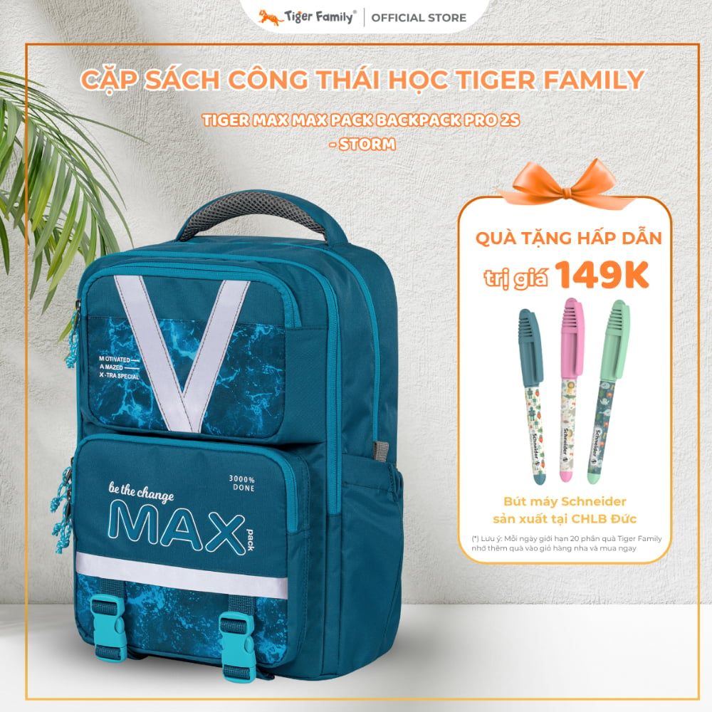 Balo Công Thái Học Tiger Max Max Pack Backpack Pro 2S - Storm-TMMP-007A(1)