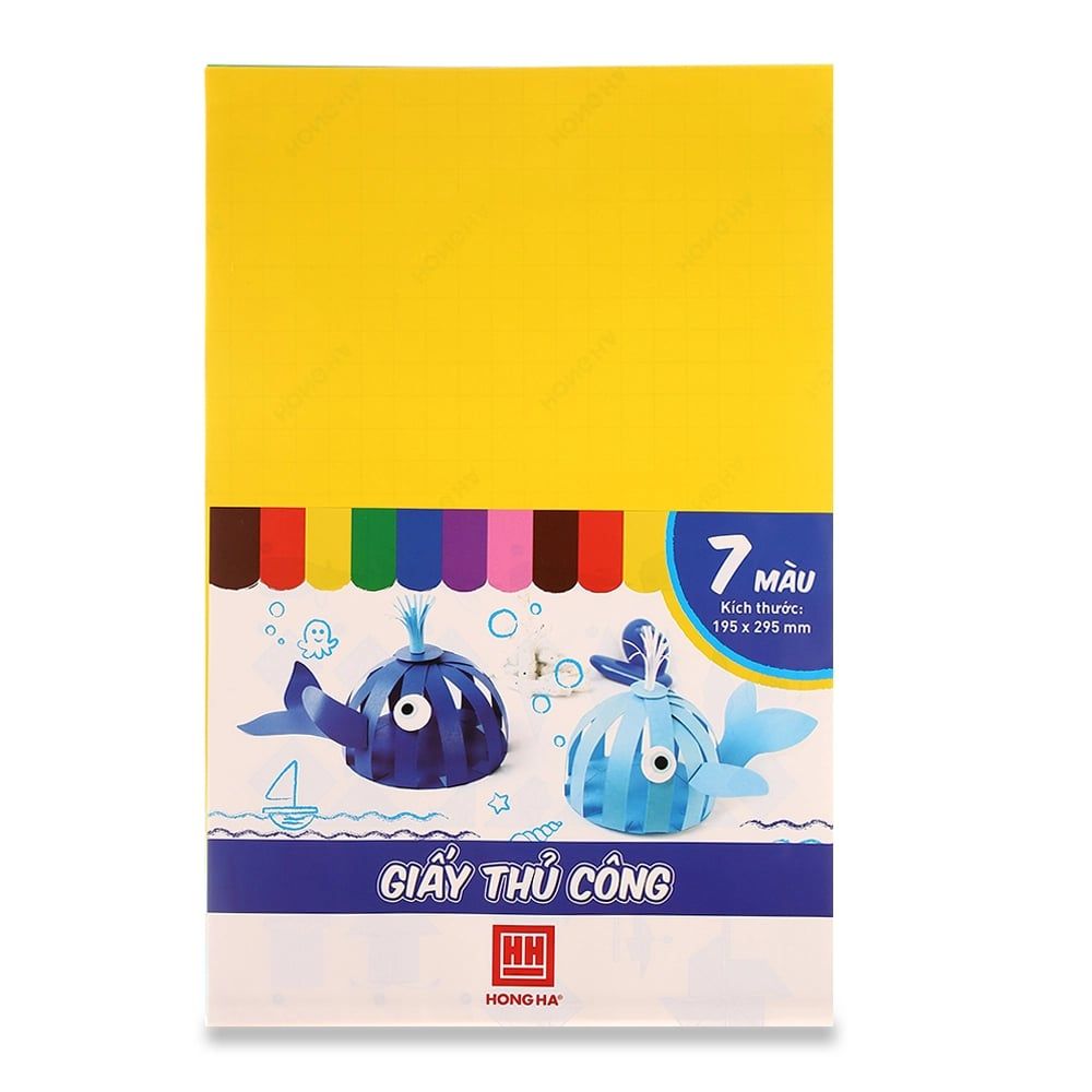 Giấy thủ công Hồng Hà 3485 dành cho học sinh tiểu học cắt dán hình thủ công