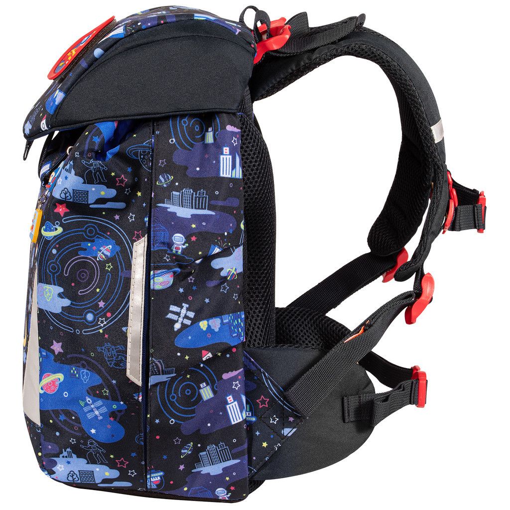 Cặp Sách Công Thái Học Tiger Family Eggie Schoolbag - Cities In Space - Tiger Family TGEG-006A