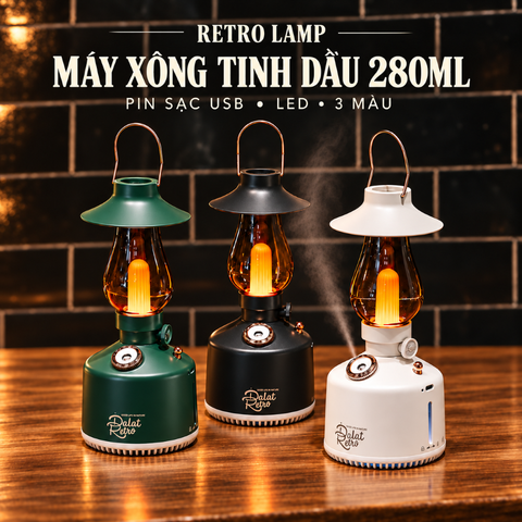 Máy xông tinh dầu Retro Lamp Dalat Retro làm quà 20/10 cho đồng nghiệp