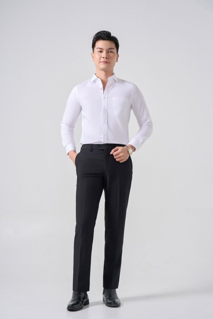 Sơ mi nam dài tay May 10 form SlimFit mã 010124129ĐTCV3 AT064