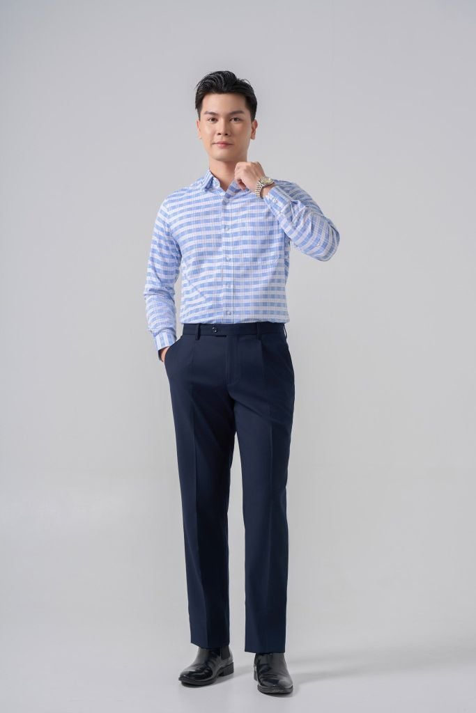 Sơ mi nam dài tay May 10 form RegularFit mã 010124239 AK602