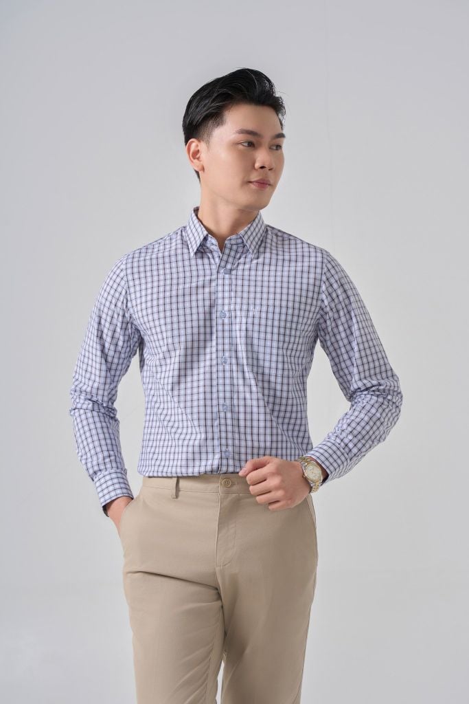 Sơ mi nam dài tay May 10 form RegularFit mã 010124240ĐT AK533