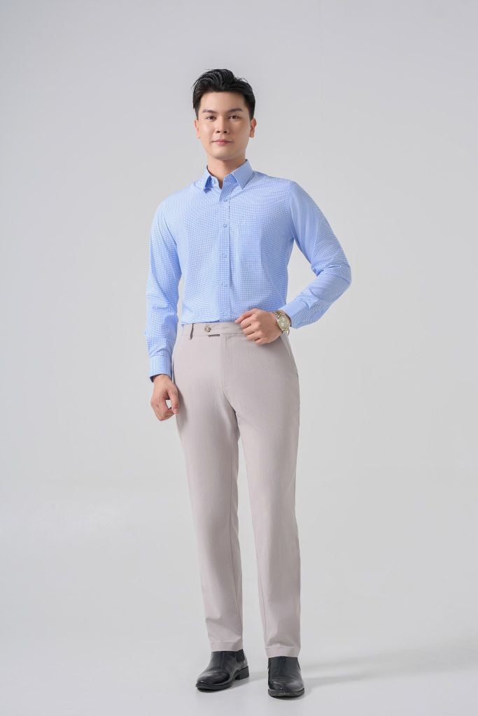 Sơ mi nam dài tay May 10 form RegularFit mã 010124298 AK440
