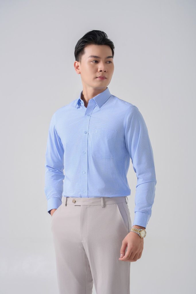 Sơ mi nam dài tay May 10 form RegularFit mã 010124298 AK440
