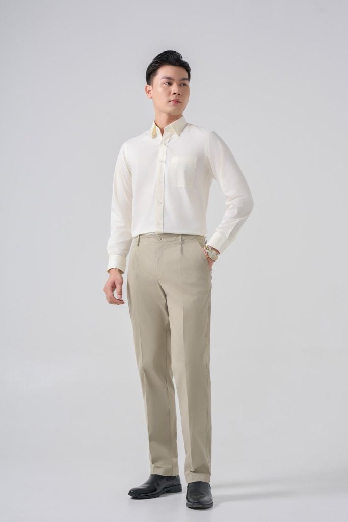 Sơ mi nam dài tay May 10 form RegularFit mã 010124314 AM138