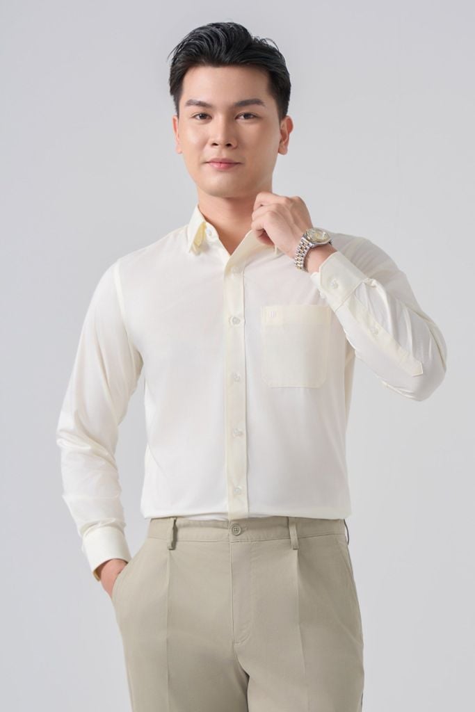 Sơ mi nam dài tay May 10 form RegularFit mã 010124314 AM138