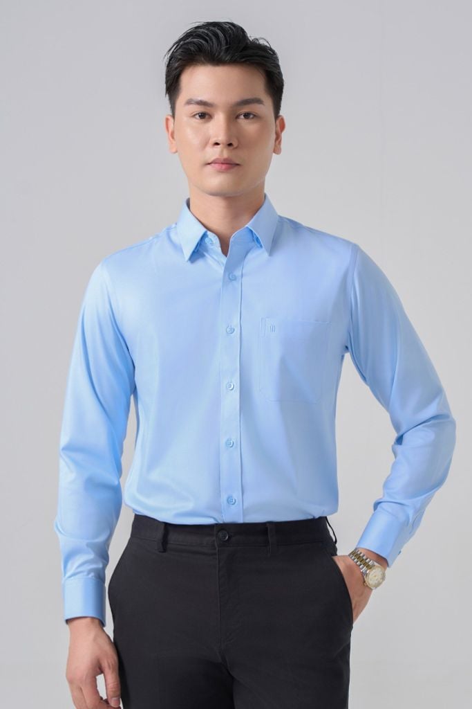 Sơ mi nam dài tay May 10 form RegularFit mã 010124314 AM167