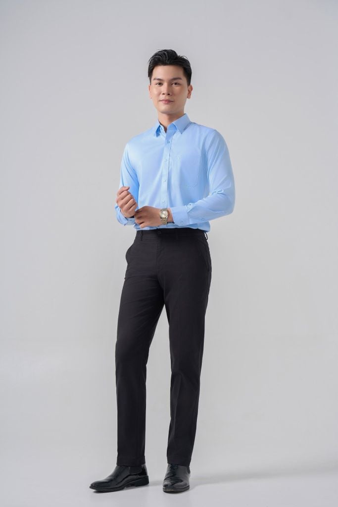 Sơ mi nam dài tay May 10 form RegularFit mã 010124314 AM167