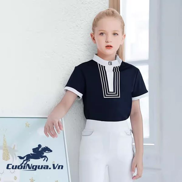 Áo Thun Cưỡi Ngựa Dành Cho Bé Gái- ATE126