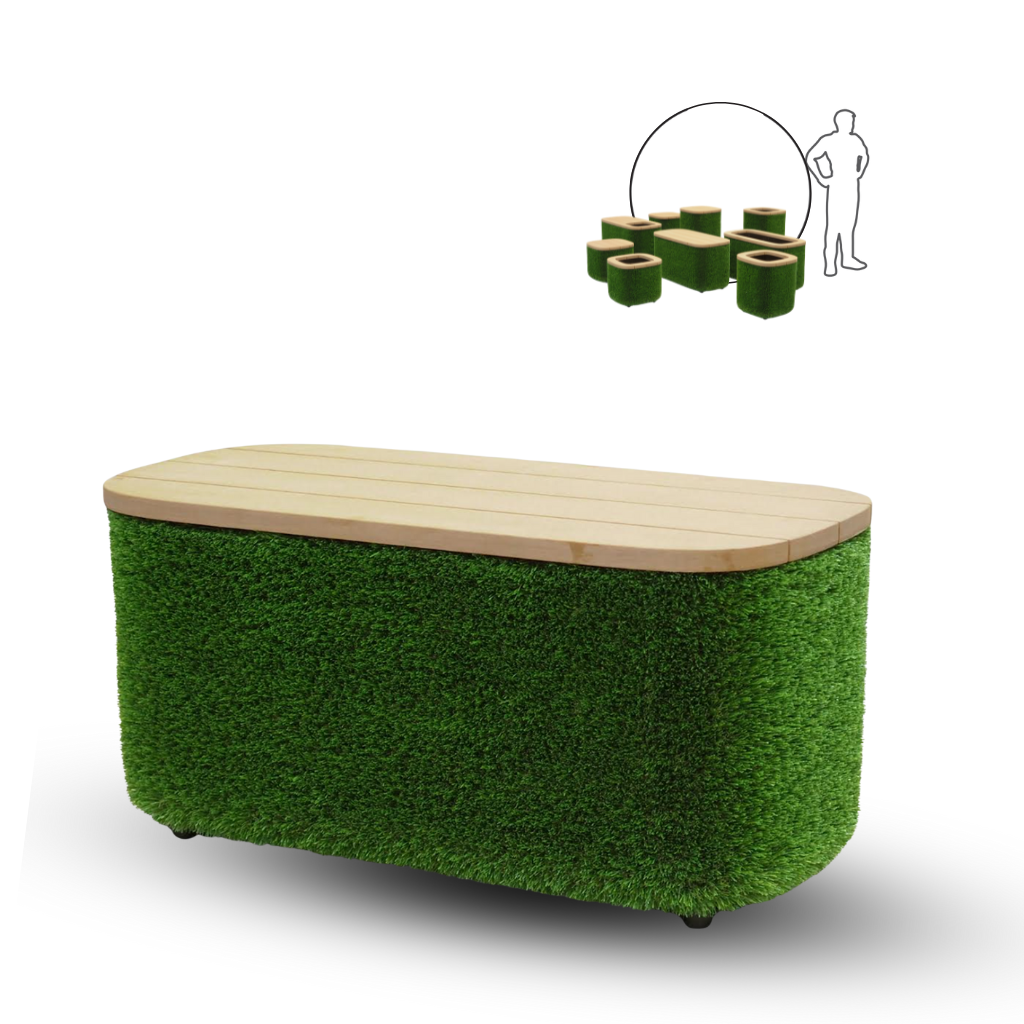 Mô hình TT, Đôn chữ nhật (T3-1260), 84h*40d*46w cm