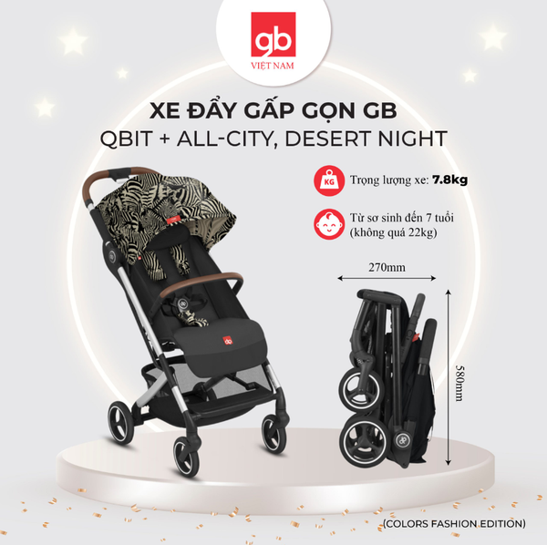 Xe đẩy gấp gọn GB Qbit All City Colors Fashion Edition Đức – Suri Store