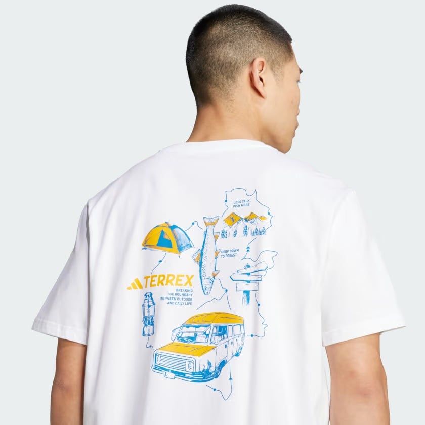 Áo thun nam họa tiết graphic Polygiene