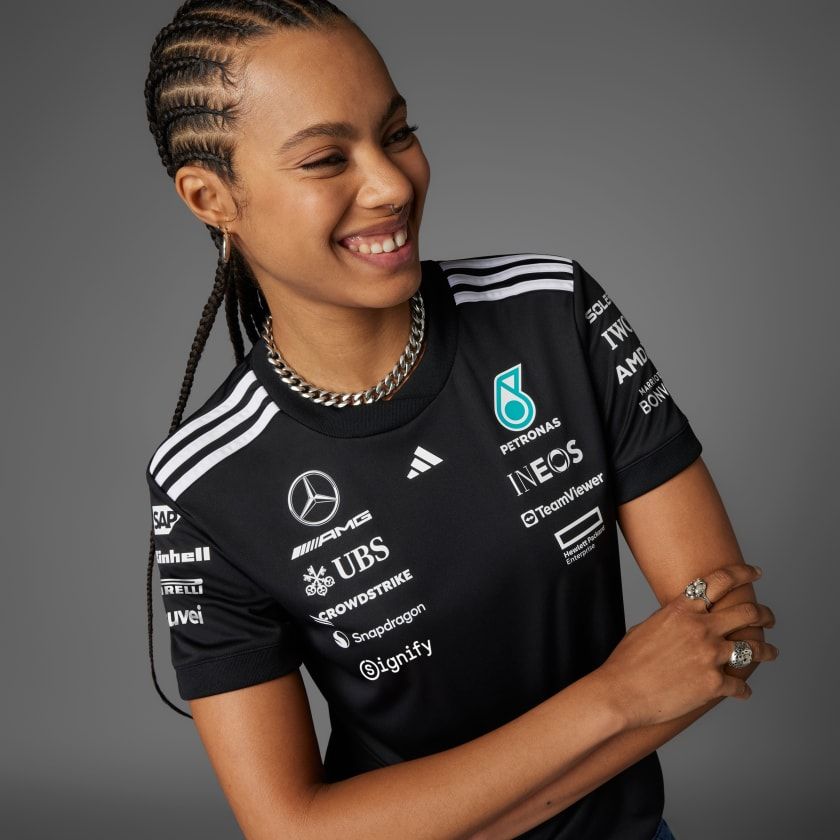ÁO THUN NỮ JERSEY TAY ĐUA MERCEDES - AMG PETRONAS FORMULA ONE TEAM