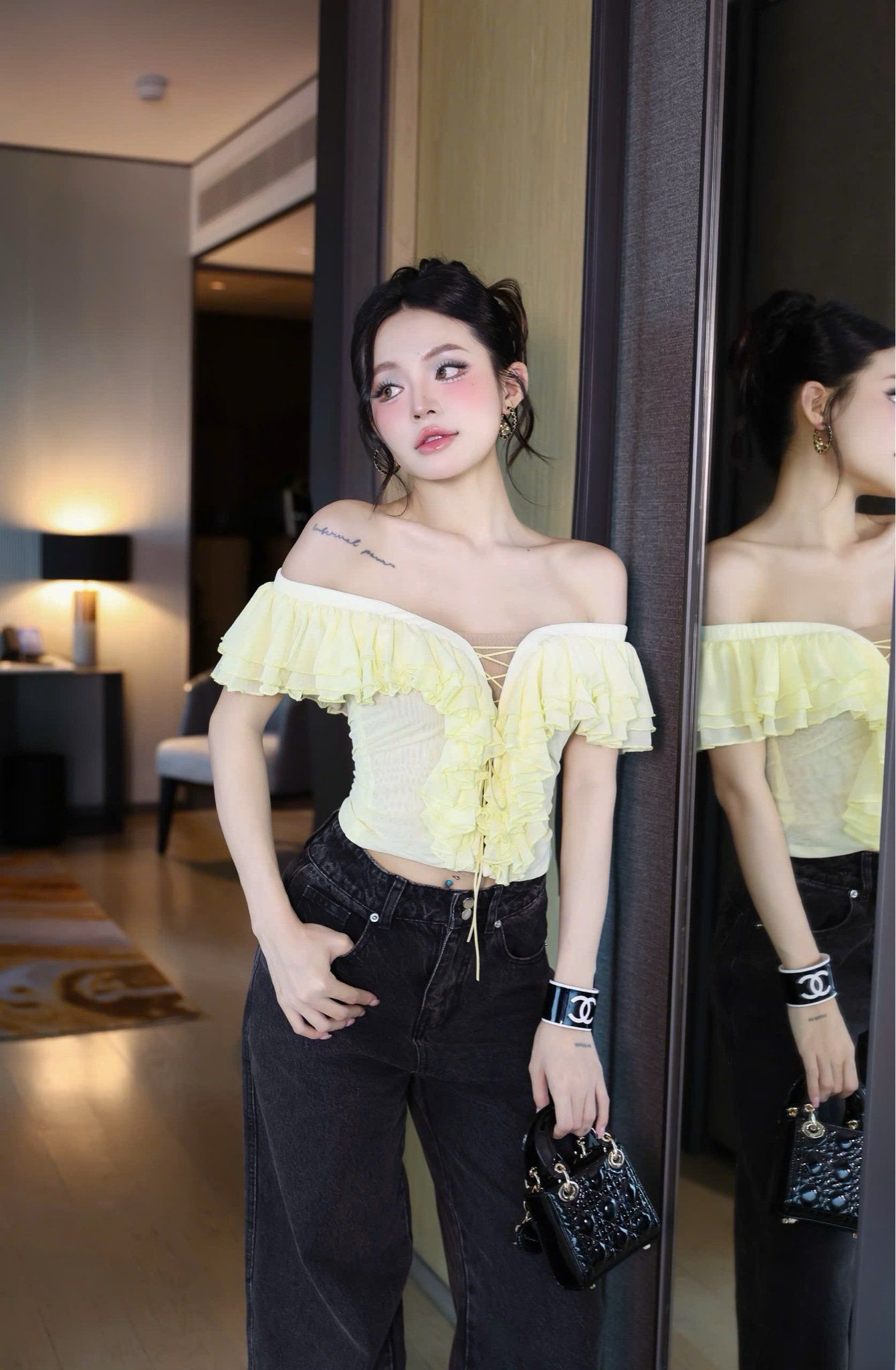 Quần Jean From Rộng Ống Loe