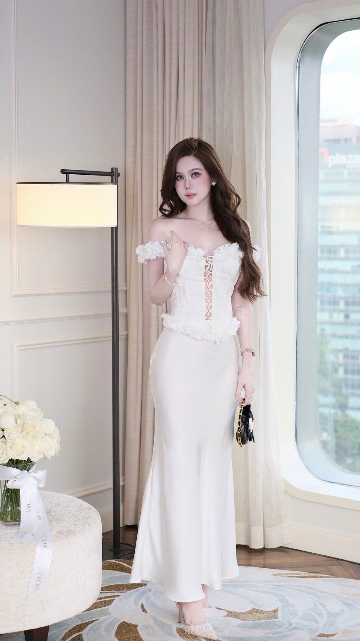 Áo Ren Đan Dây Bẹt Vai