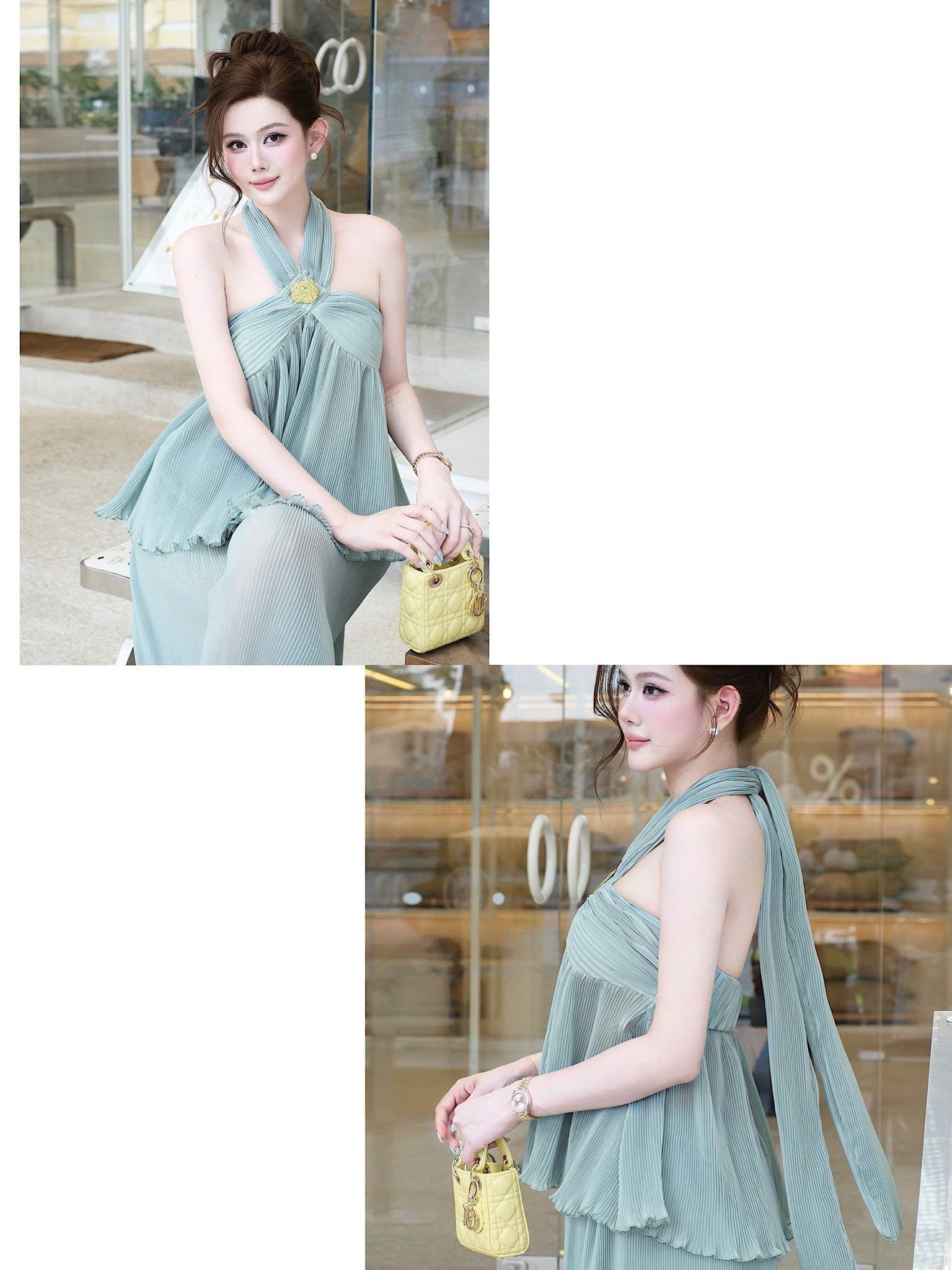 Set Yếm Dập Li Kèm Charm