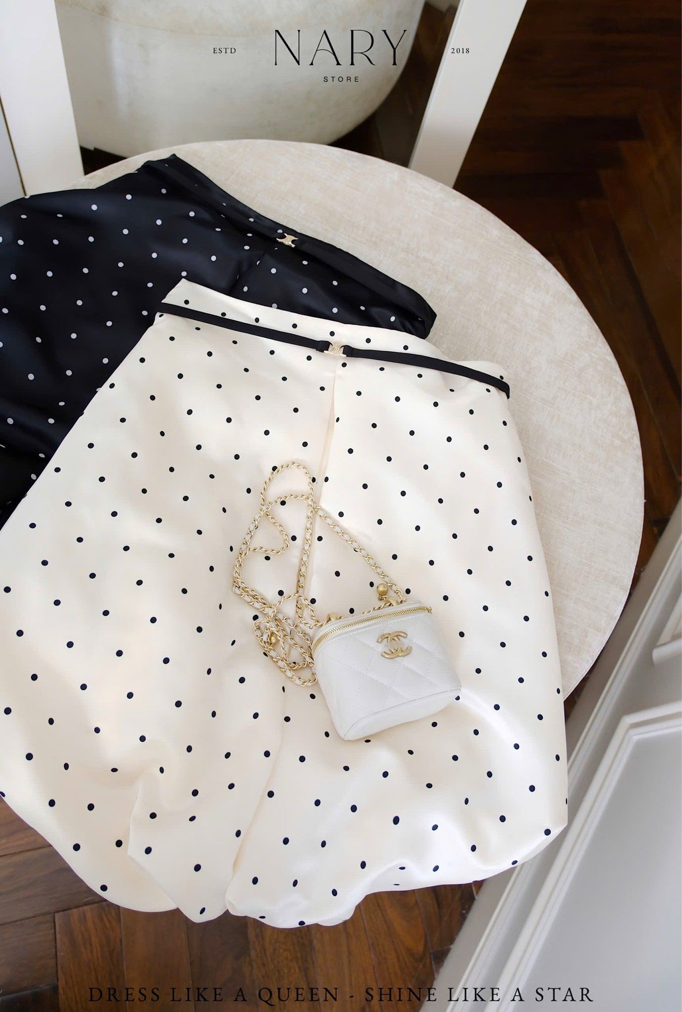 Đầm Babydoll Chấm Bi