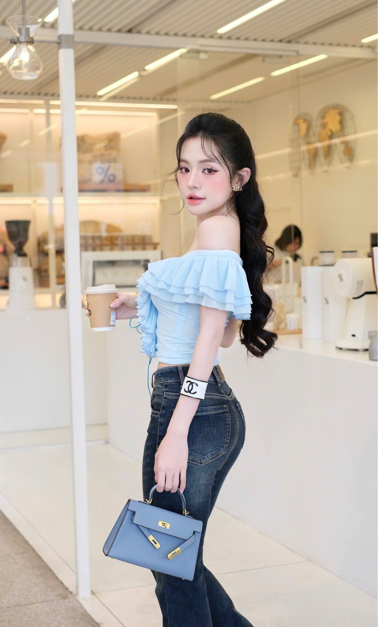 Quần Jean From Rộng Ống Loe
