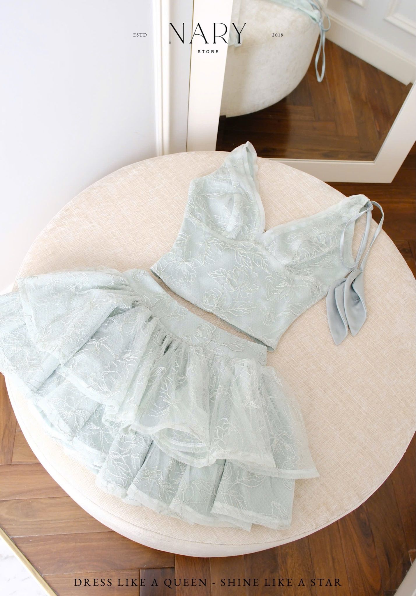 Set Họa Tiết Kèm Thắt Dây