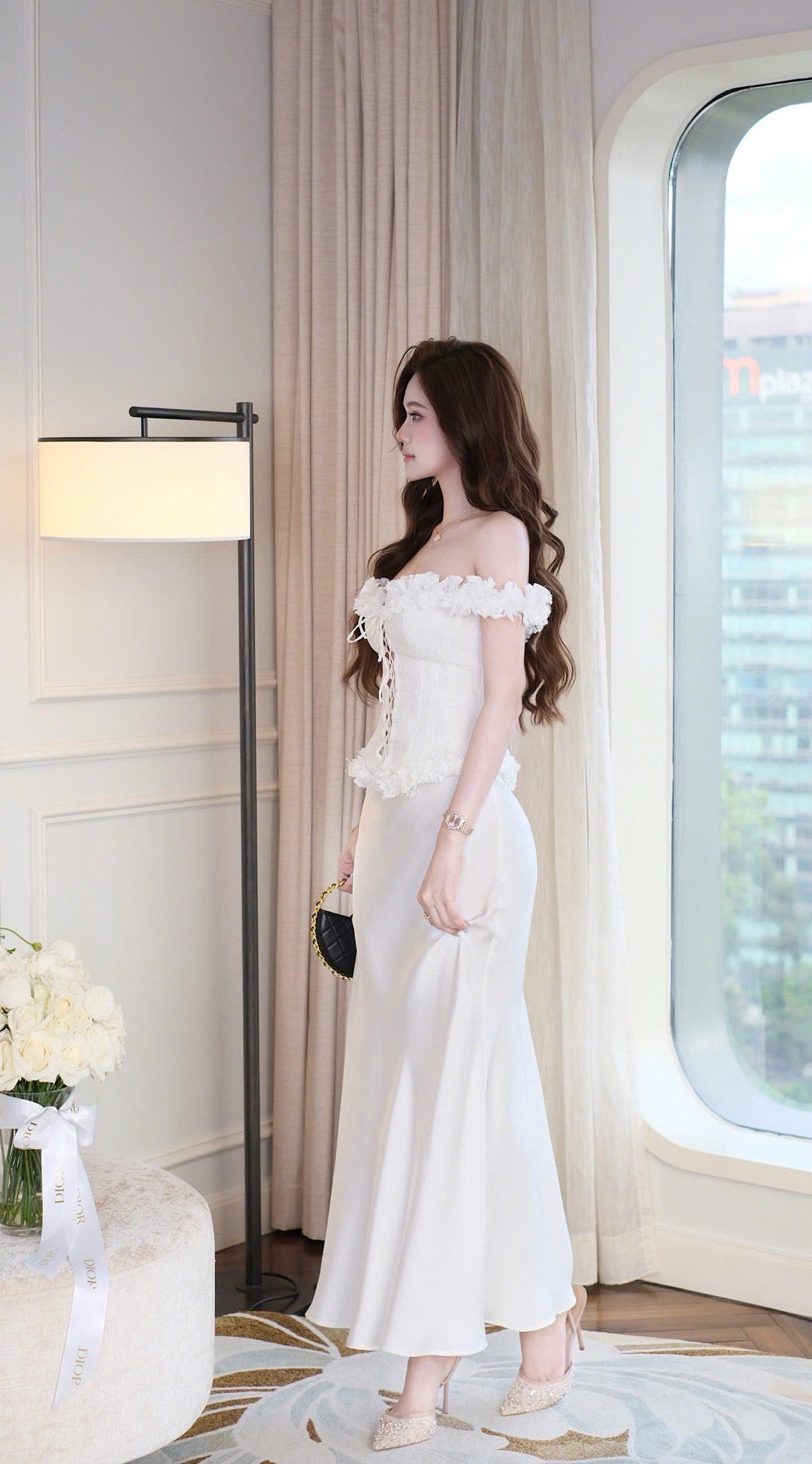 Áo Ren Đan Dây Bẹt Vai