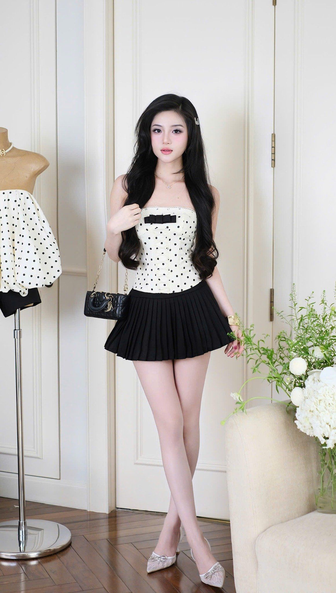 Set Cup Chấm Bi Đan Dây