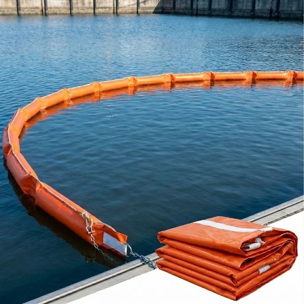 Phao Quây Dầu Tràn Tự Nổi PVC Cao Cấp Chống Thấm, Chống Dầu Và Chống Tia UV