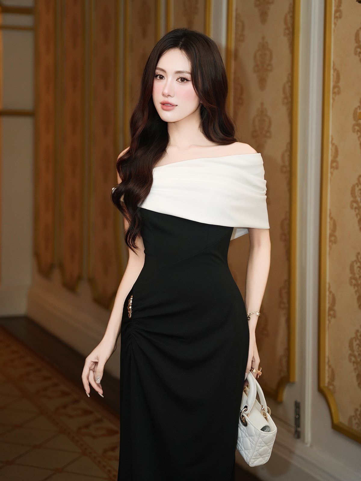 Đầm body tiệc dài cúp ngực D4495A