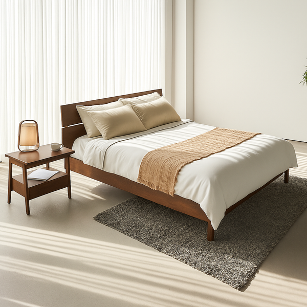 Giường Ngủ Gỗ Tràm MOHO VLINE 601 Nhiều Kích Thước