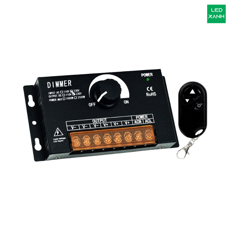 Dimmer tăng giảm ánh sáng kèm khiển từ xa 2m