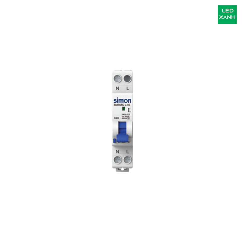 Aptomat RCBO chống giật 30mA dòng cắt 6000A - Simon