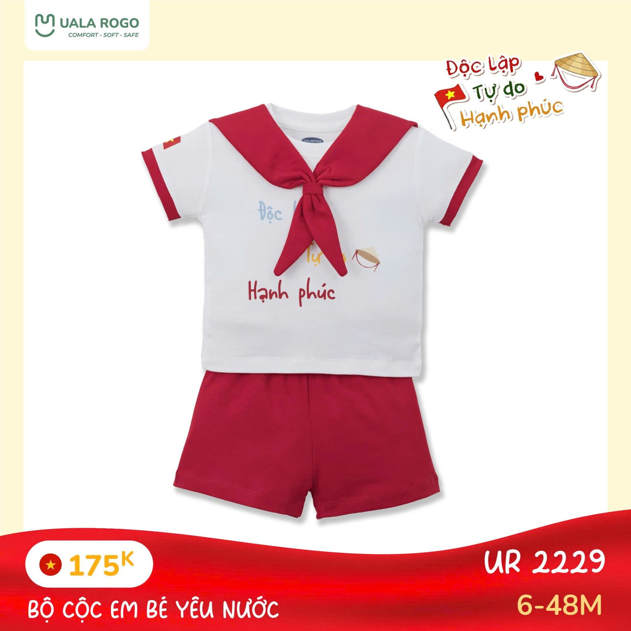 Bộ Cộc Em Bé Yêu Nước UR 2229