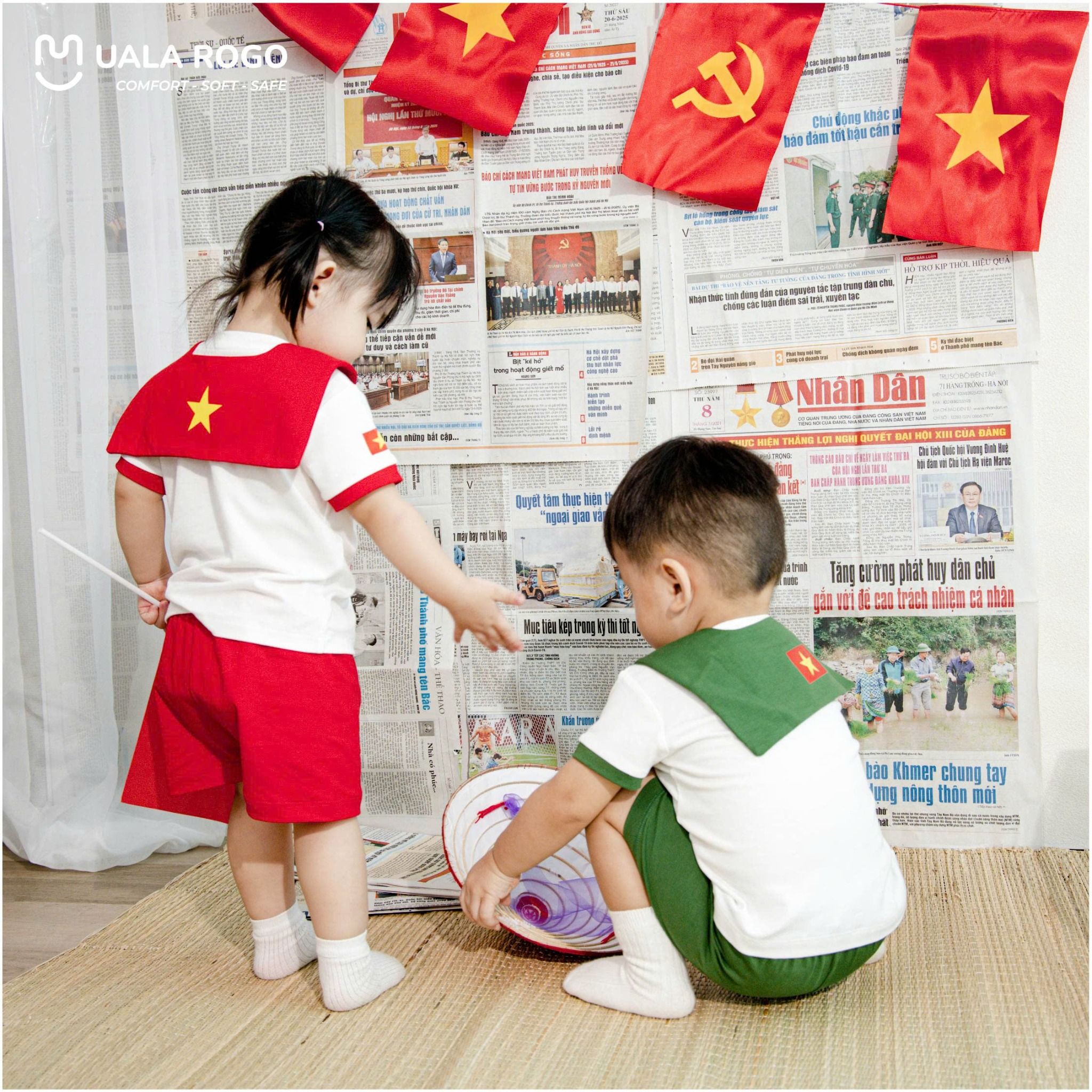 Bộ Cộc Em Bé Yêu Nước UR 2229