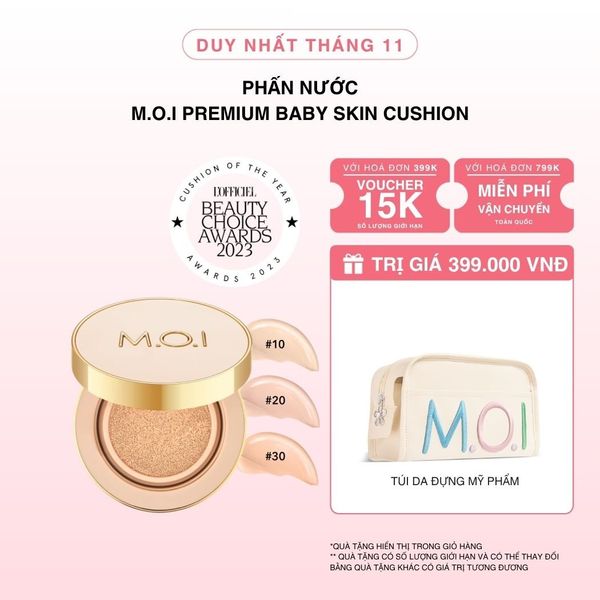 Phấn Nước M.O.I Premium Baby Skin Cushion