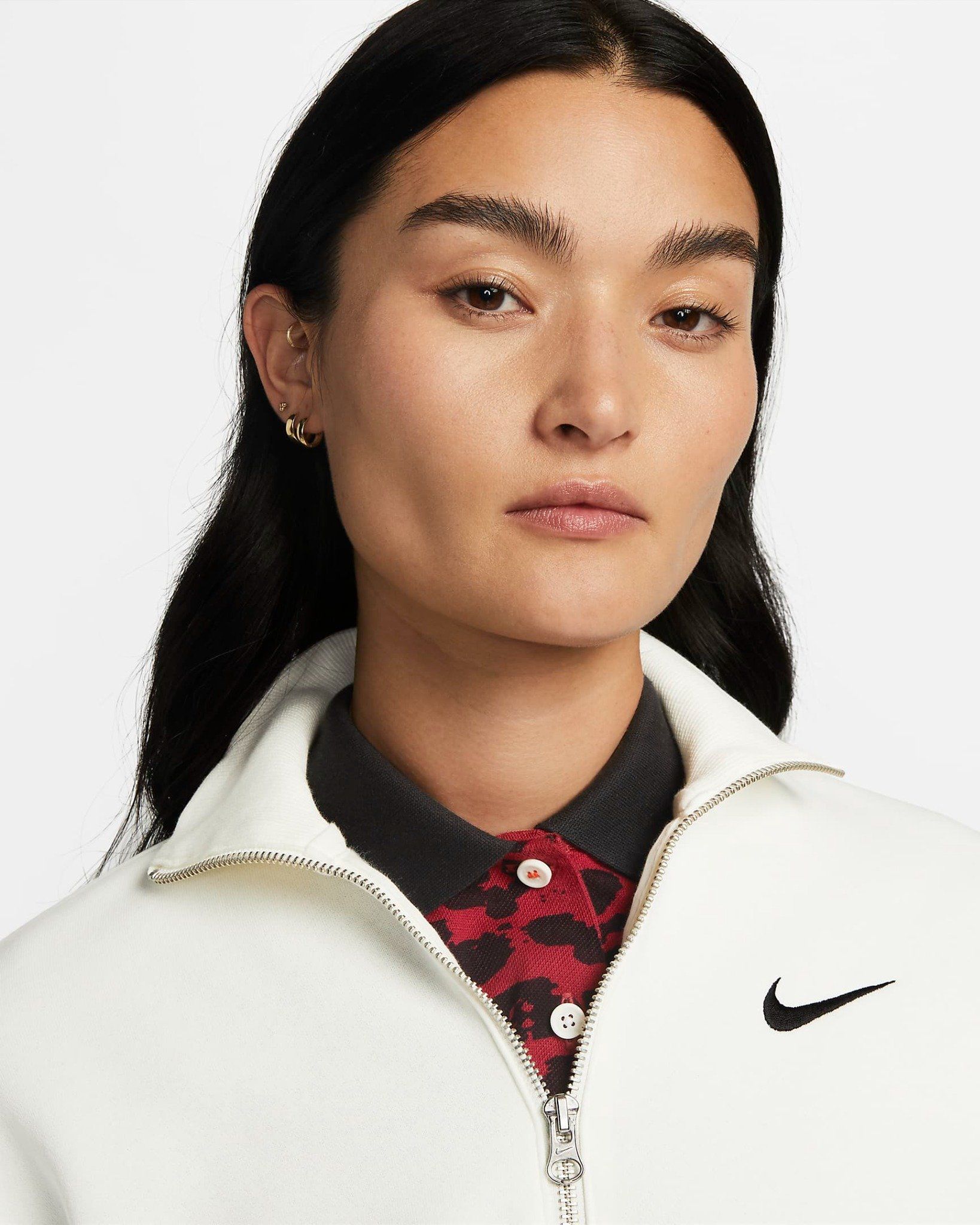 Thể Thao Nữ NIKE As W Nsw Phnx Flc Qz Crop DQ5768-133