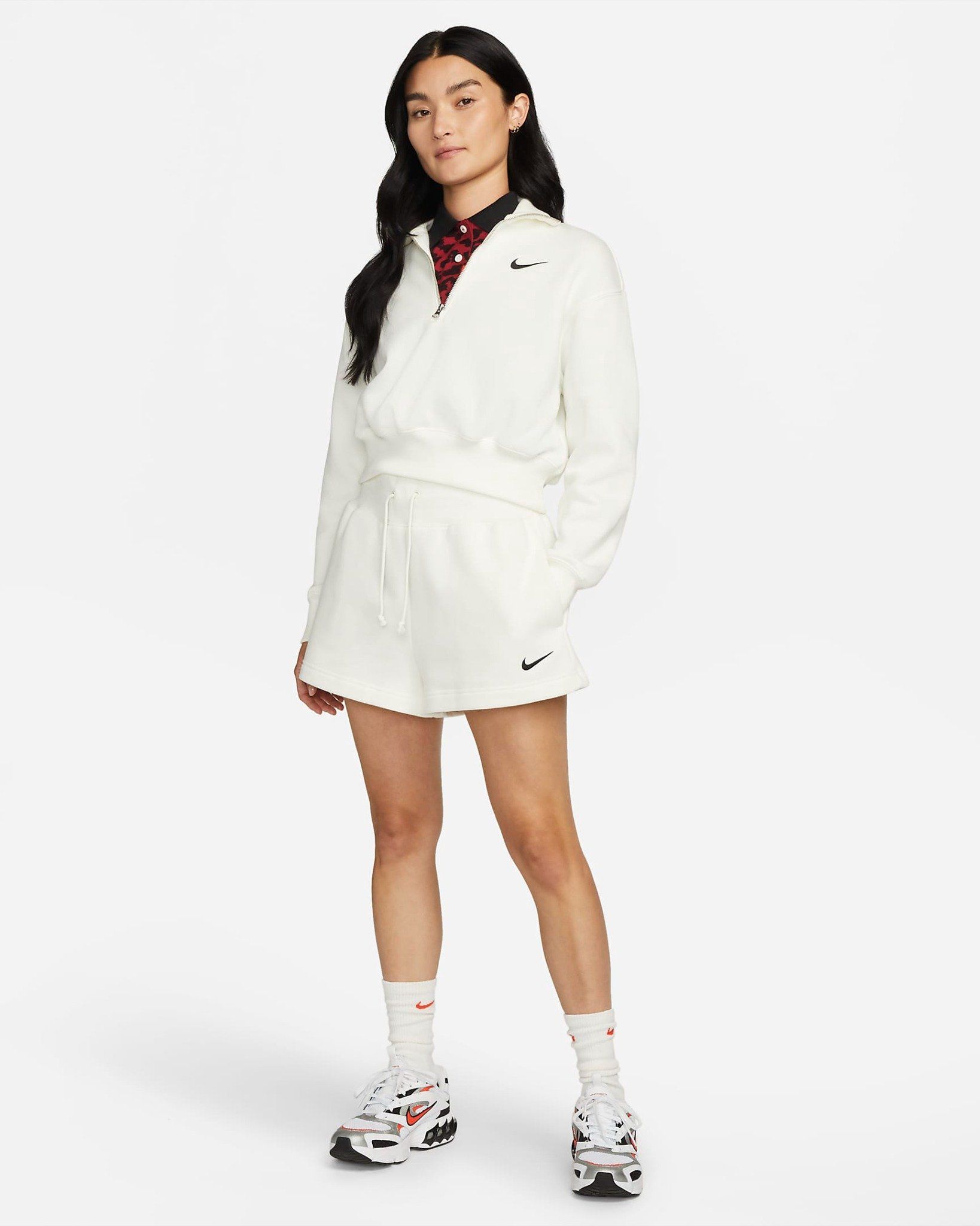 Thể Thao Nữ NIKE As W Nsw Phnx Flc Qz Crop DQ5768-133