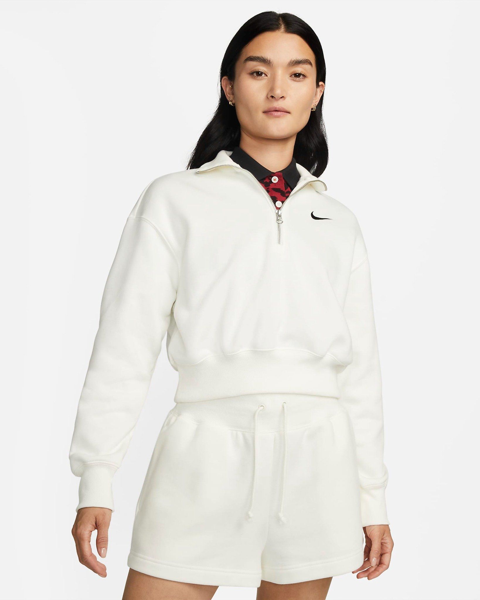 Thể Thao Nữ NIKE As W Nsw Phnx Flc Qz Crop DQ5768-133