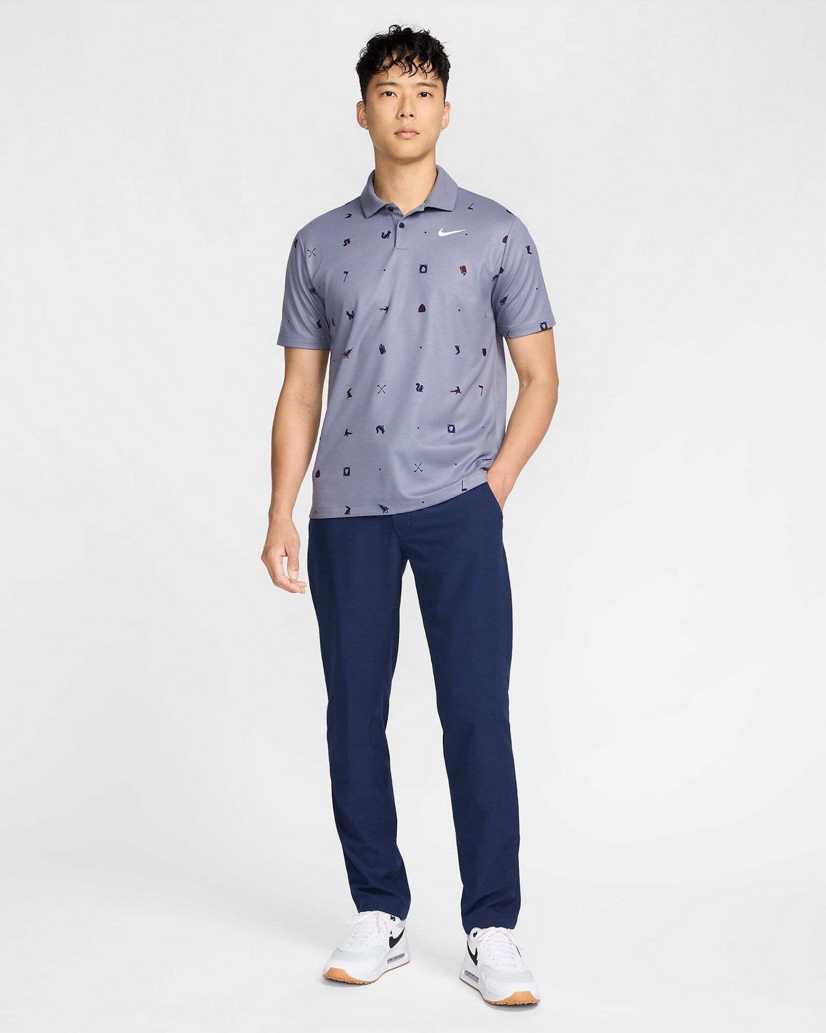 Áo Polo Golf Nam NIKE As M Nk Df Tour Polo Icon Prt FQ0427-003