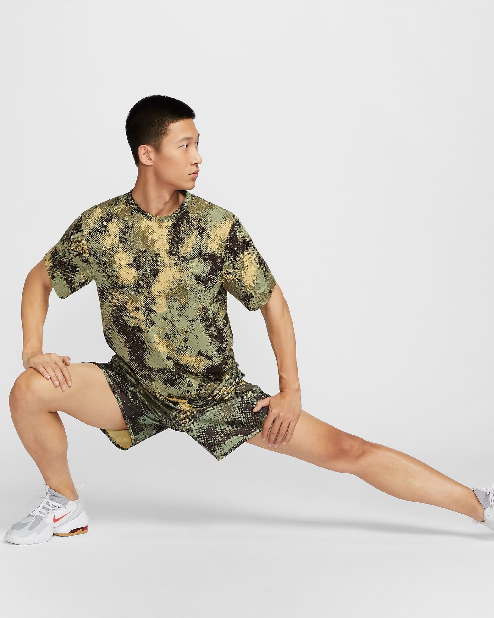 Áo Phông - Áo thun Tập Luyện Nam NIKE As M Nk Df Camo Hyverse Ss Top FZ0737-386